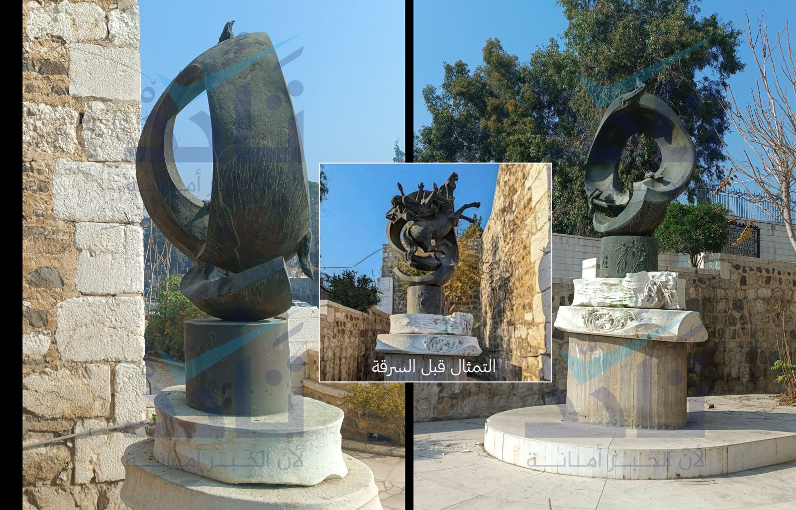 سرقة تمثال بولس الرسول في باب شرقي بدمشق