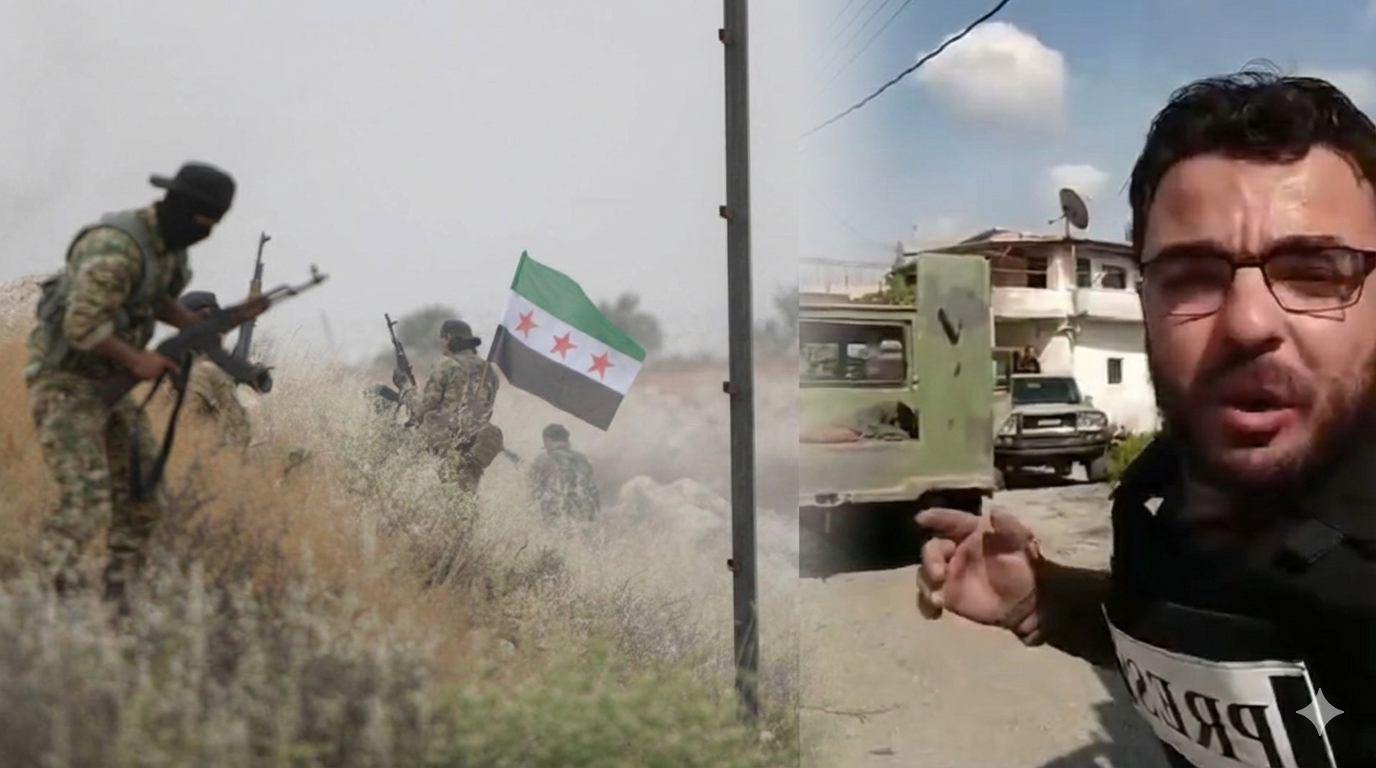 هذا المقطع ليس من الاشتباكات في قرية بعبدة بريف جبلة