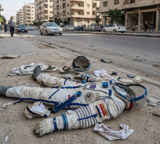 هل عثر على بدلة رائد الفضاء محمد فارس مرمية على الطريق بسوريا؟