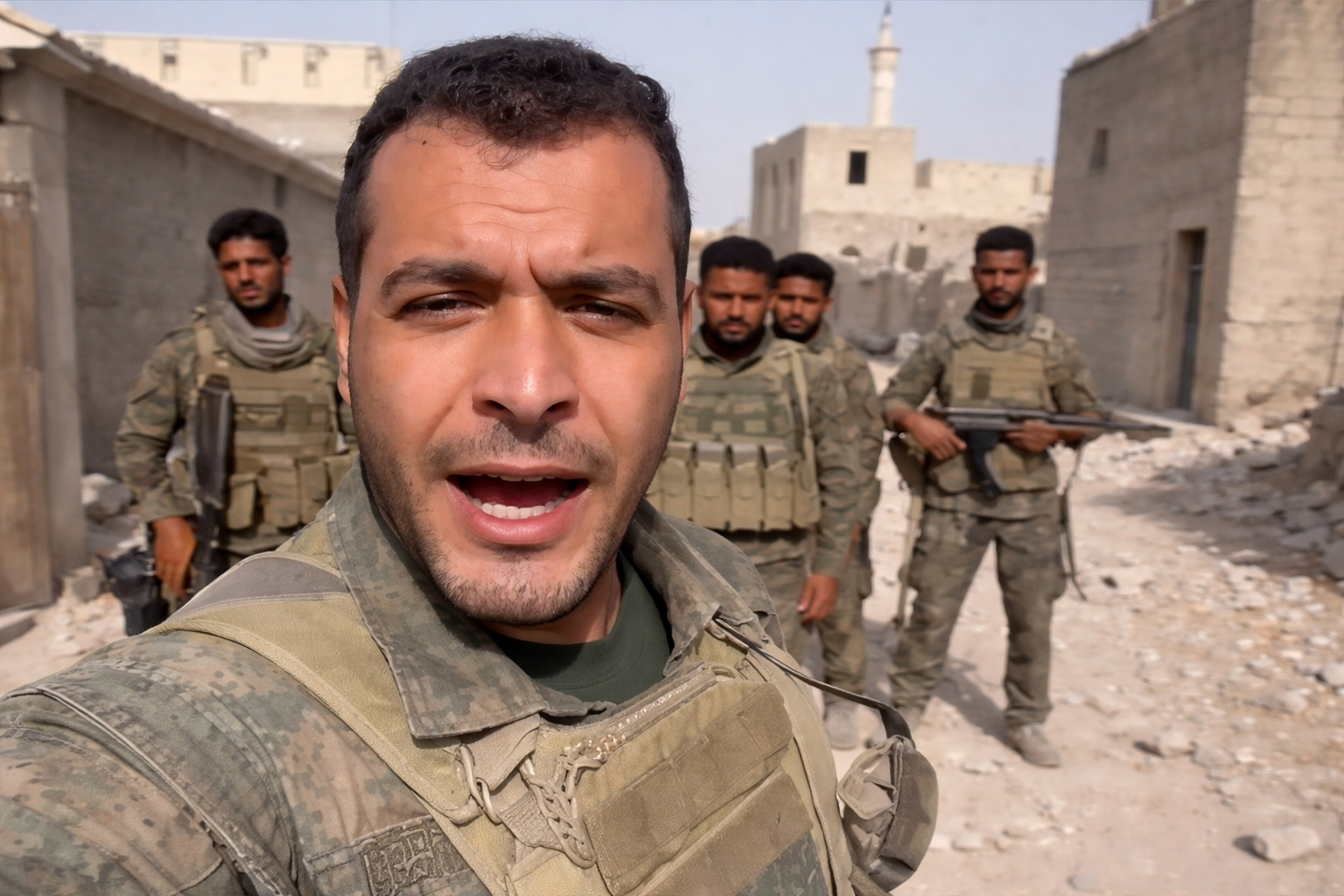 هذا المقطع لا يوثق ظهور "فلول النظام" مع "قسد" في دير حافر