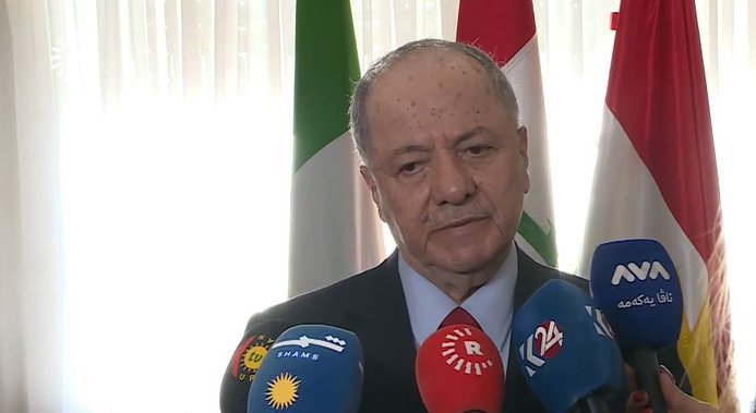 بارزاني لم يعلن عزمه إرسال قوات البيشمركة لكوباني لقتال القوات الحكومية