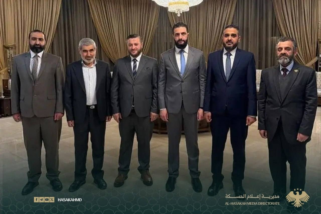 اجتماع رسمي يبحث أوضاع محافظة الحسكة مع الرئيس أحمد الشرع