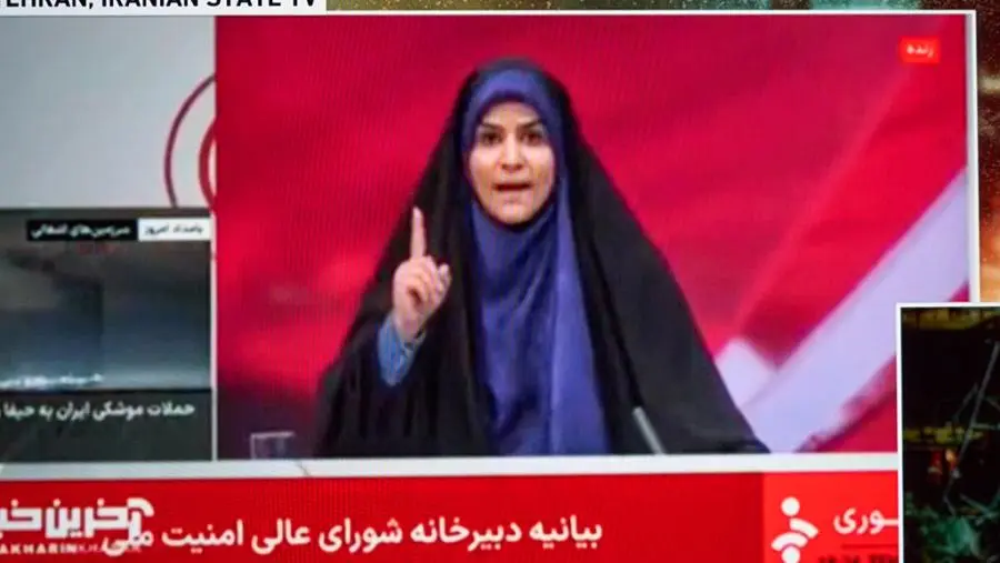 ما حقيقة فيديو قصف القناة الإيرانية على الهواء مباشرة؟