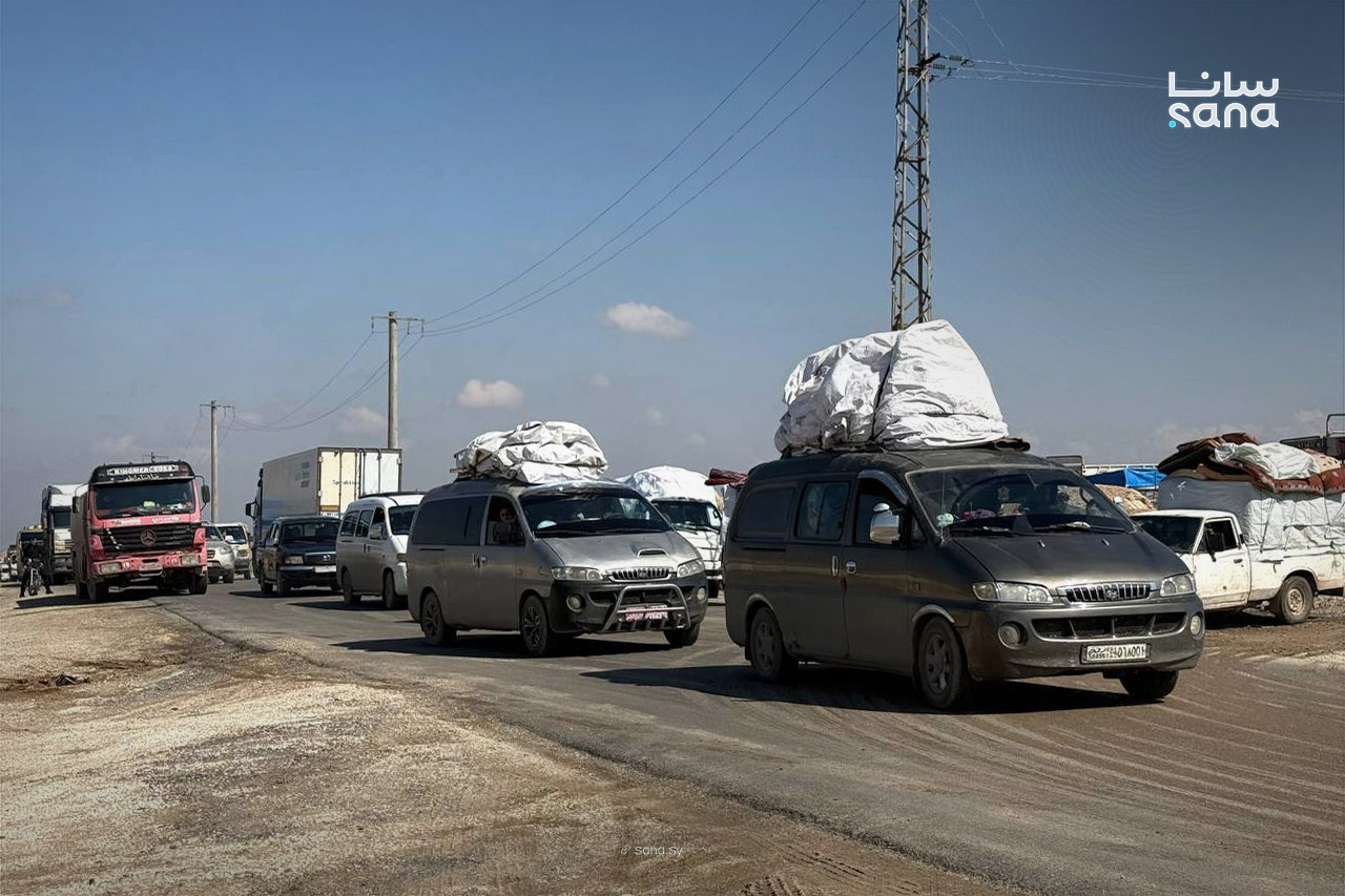عودة  الدفعة الأولى من نازحي عفرين في الحسكة إلى منازلهم
