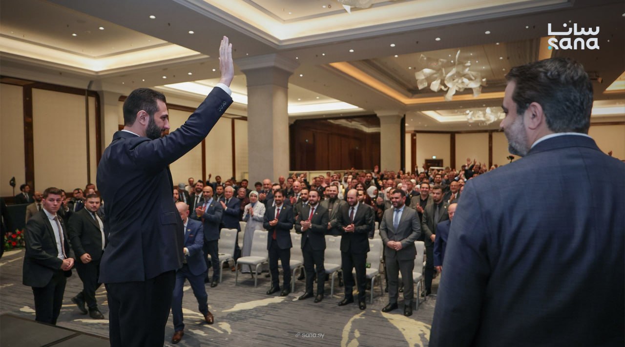 الشرع يلتقي الجالية السورية في برلين ضمن أول زيارة رسمية إلى ألمانيا