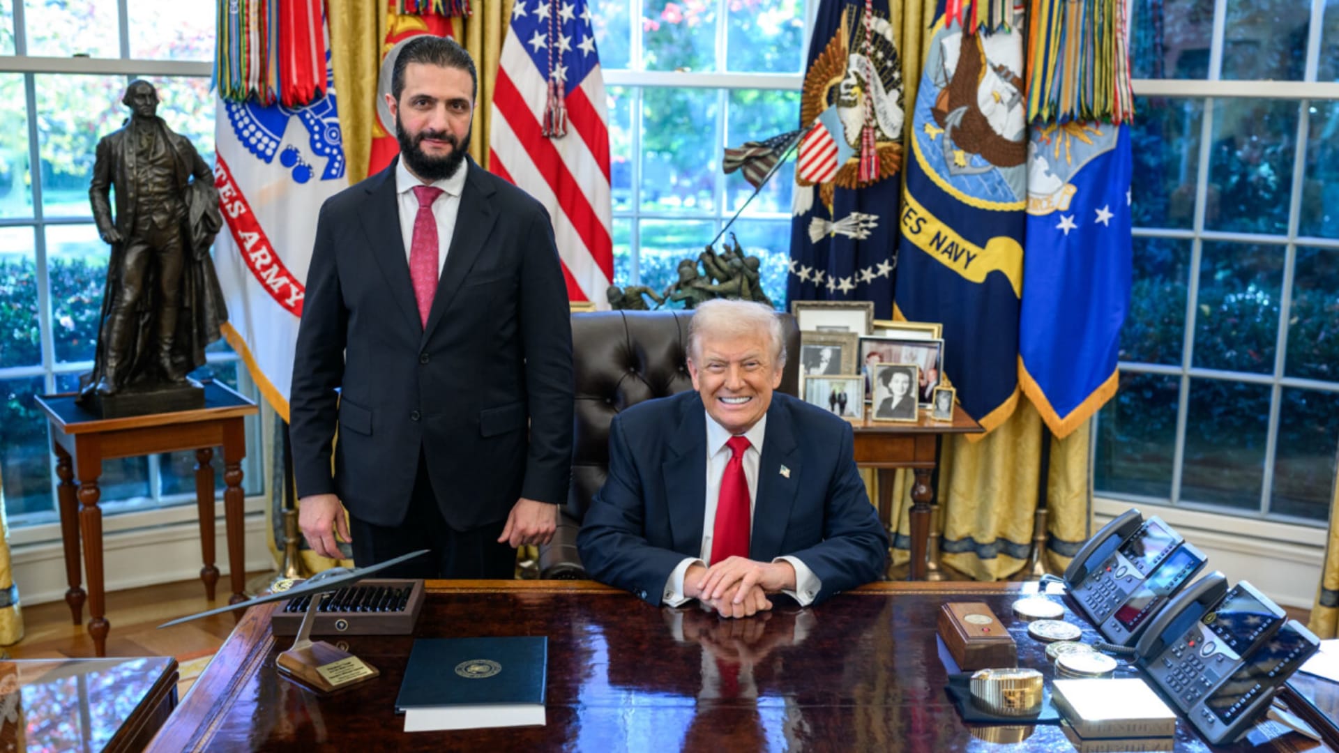 ما حقيقة تصريح الشرع حول فتح الأرض والأجواء السورية لترامب؟