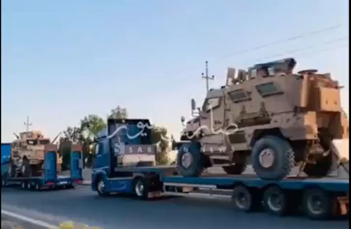 الفيديو ليس لتحشيدات عسكرية تتبع للحشد الشعبي العراقي وتتجه نحو الحدود السورية