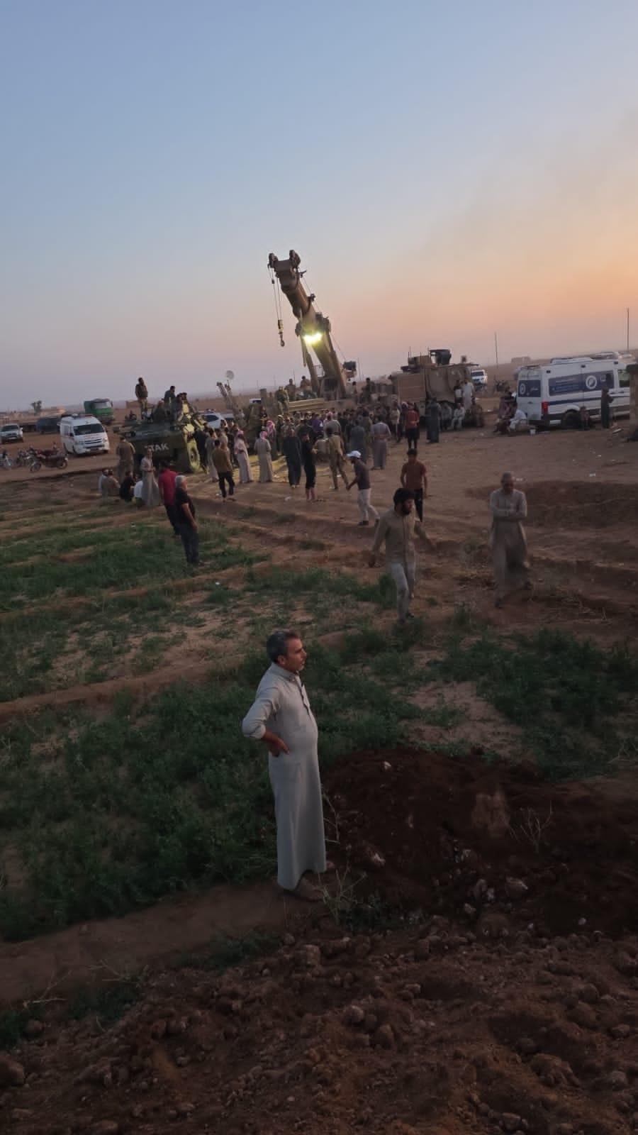 صورة من موقع إخراج الطفل، حصرية لمنصة (تأكد) بعدسة الشاهد "علي شعبان العبد"