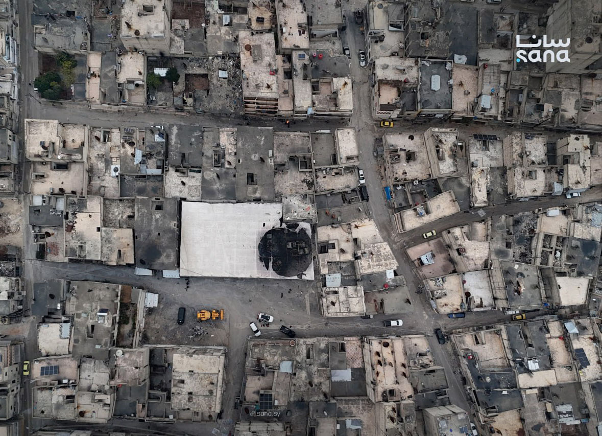 الصورة التي نشرتها سانا