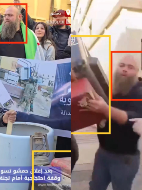 ذات الشخص في المقطعين.