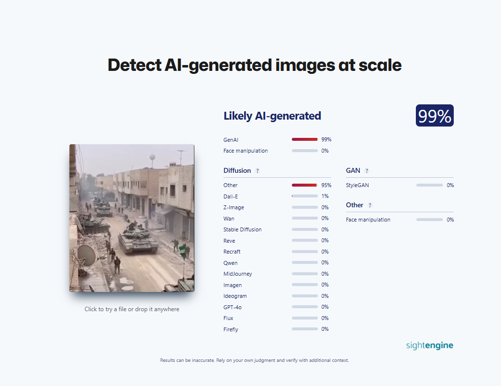لقطة من الفيديو المولد بالـAI
