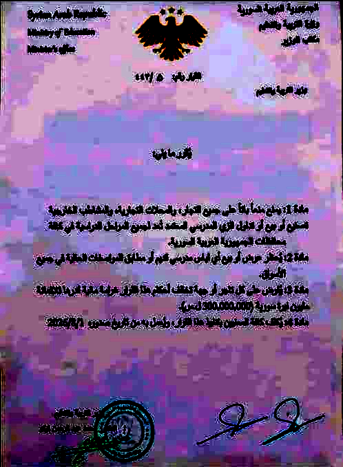نتيجة فحص الصورة