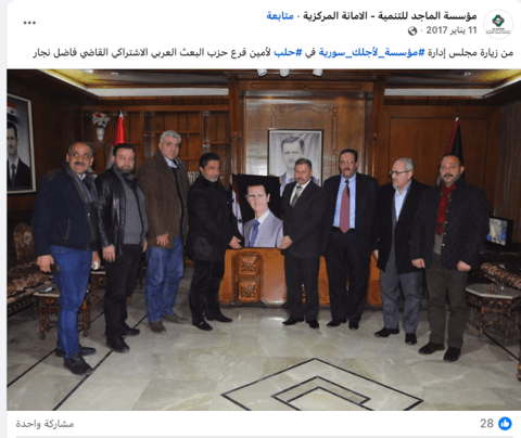 الركبي مع امين فرع حزب البعث العربي الاشتراكي في حلب