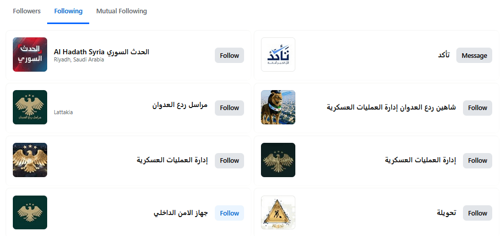 الصفحات التي تتابعها سوريا الغد