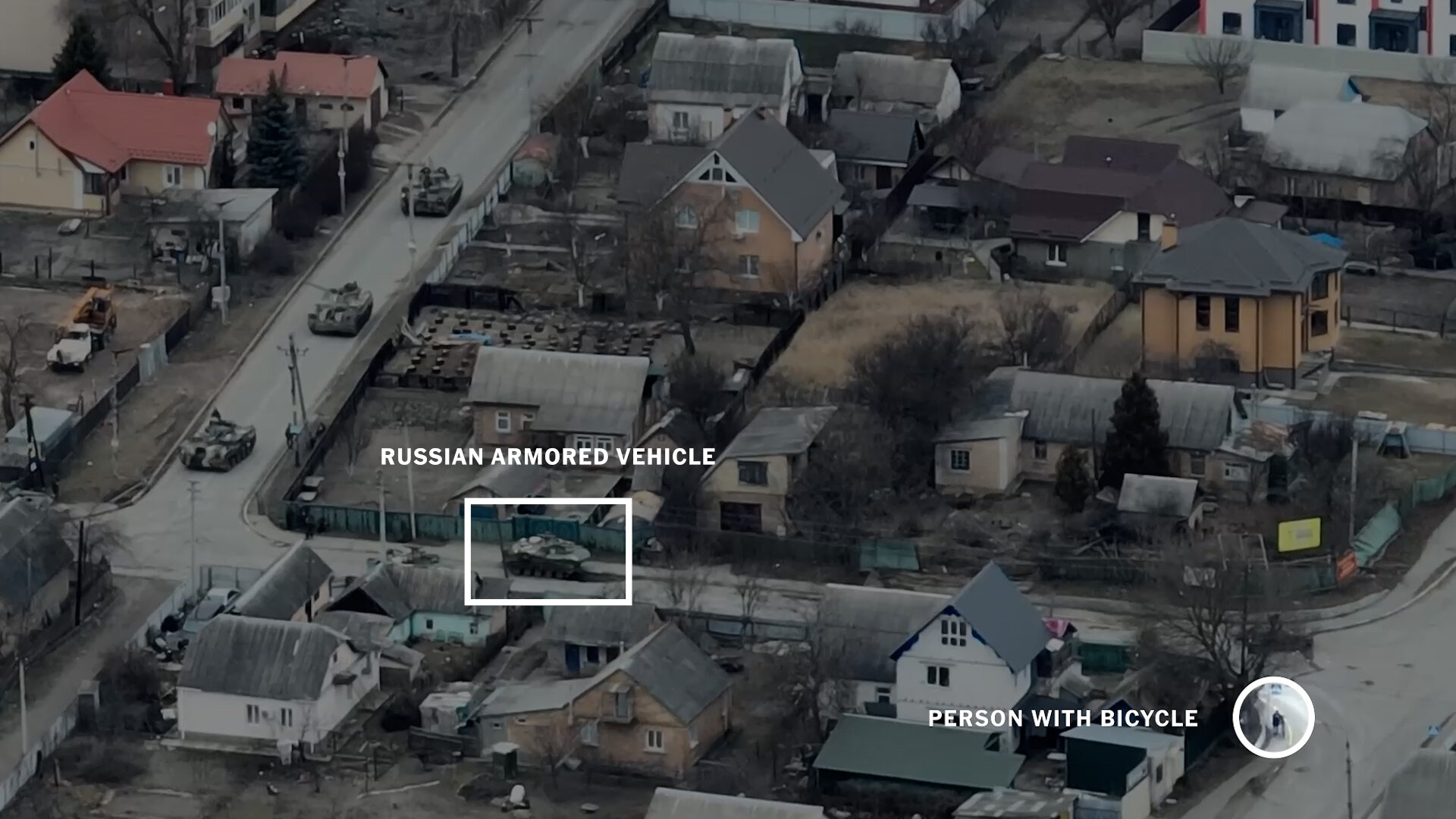 مقطع فيديو يوثق استهداف الروس للمدنيين في بوتشا