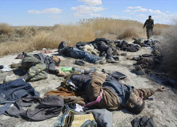 هذه الصورة لشهداء مجزرة العتيبة وليست حديثة