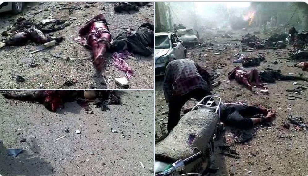 هذه الصورة منشورة في العام الماضي وليست من قصف حلب اليوم