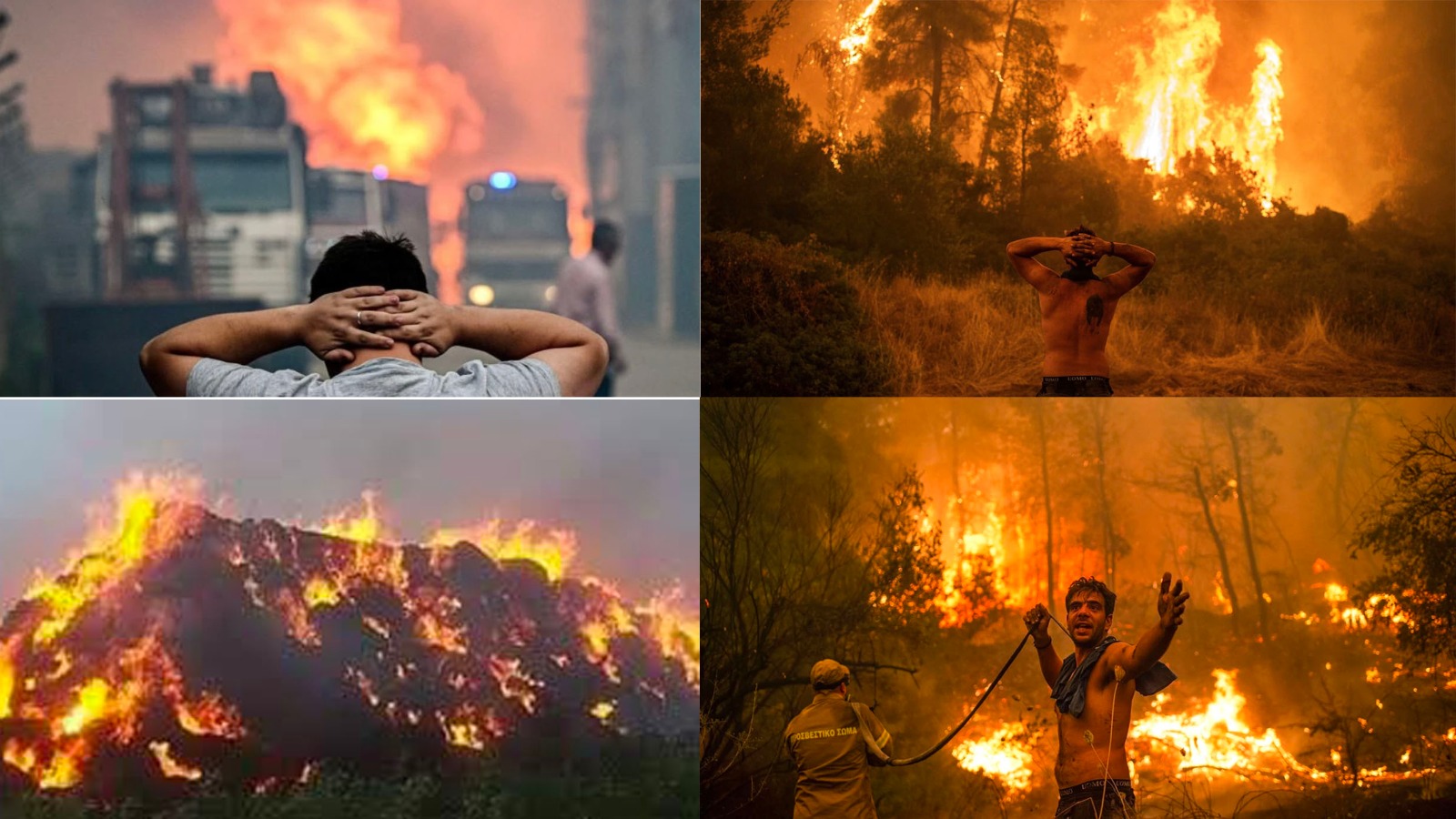 هذه الصور لا علاقة لها بالحرائق الكبيرة التي اندلعت مؤخراً في الجزائر