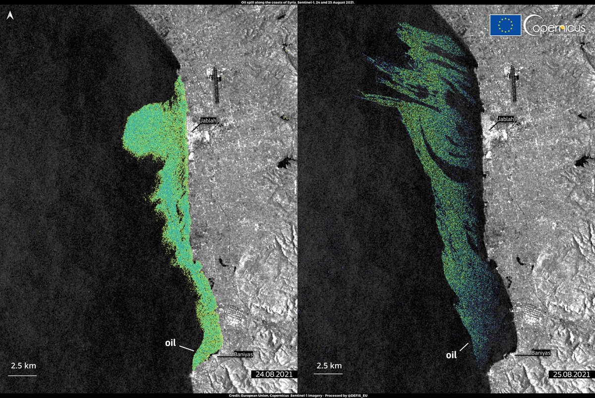 تحقيق لـ (تأكد) يكشف تضليل النظام السوري حول حادثة التسريب النفطي من محطة بانياس