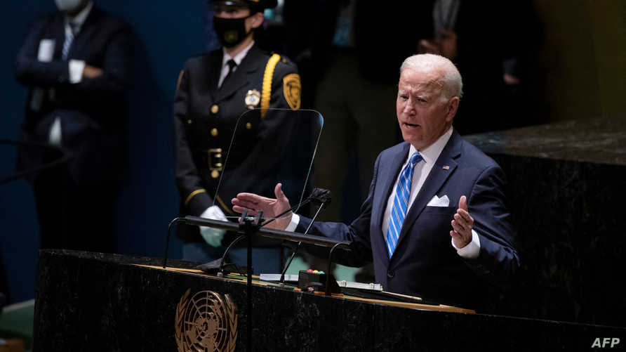 هل صرح بايدن خلال كلمته في الأمم المتحدة أن بلاده مستعدة لرفع العقوبات عن سوريا؟
