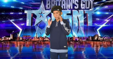 المقطع الذي يظهر شابًا آسيوياً يرفع الأذان في برنامج Britain's Got Talent مفبرك