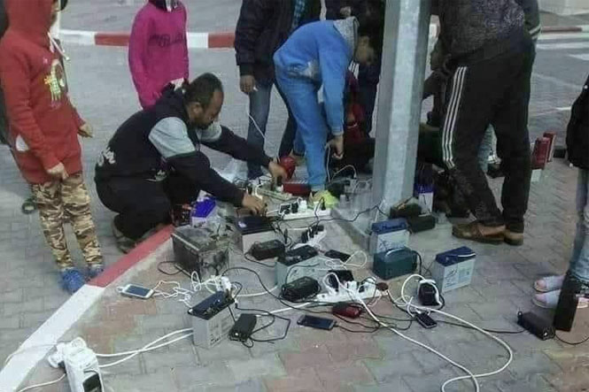 هذه الصورة ليست ملتقطة في دمشق وإنما من غزة