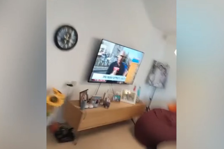 التسجيل الذي يظهر "مستوطن إسرائيلي يصرخ رعبا من صواريخ المقاومة" قديم