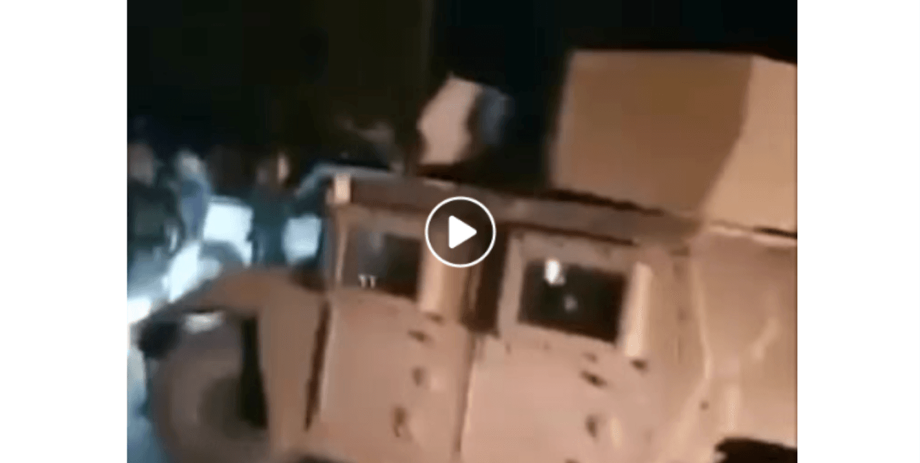 هذا المقطع ليس لاستيلاء العشائر على مدرعة لقسد في منطقة غرانيج