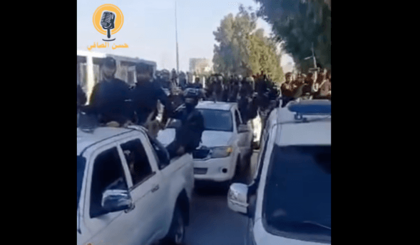 هذا المقطع من اللاذقية وليس لاقتحام الأمن العام حي السومرية في دمشق 